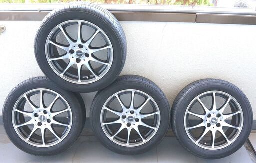美品ホイール！　タイヤセット　HOT STUFF X-SPEED ブラポリ 16インチ　4×100　205/50R16 です。