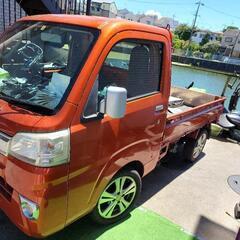 売約済み　ハイジェットトラック　エクストラ　軽トラック　大阪府　S500P　オレンジ色の画像