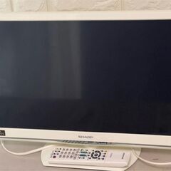 美品★シャープ 24V型 液晶 テレビ AQUOS LC-24K9W リモコン付