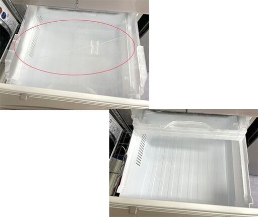 大型冷蔵庫 2019年製 455L 三菱 5ドア MR-B46D-F 日本製 ノンフロン 右開き スマート大容量 自動製氷付き MIT