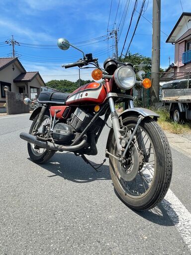 ヤマハ　RD250　現状車　エンジン型式351（多分350㏄エンジン）旧車 空冷2気筒 2stエンジン 検索/デイトナ RZ TZR  TDR