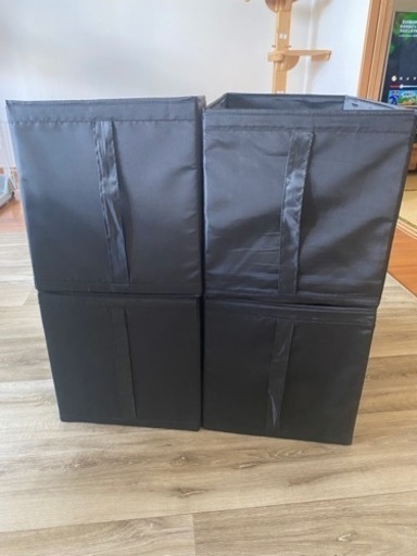 IKEA スクッブ 4つセット ブラック
