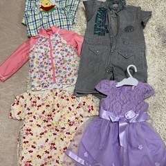 ドレス　ラッシュガード　甚平　つなぎ　パジャマ　90cm 夏服