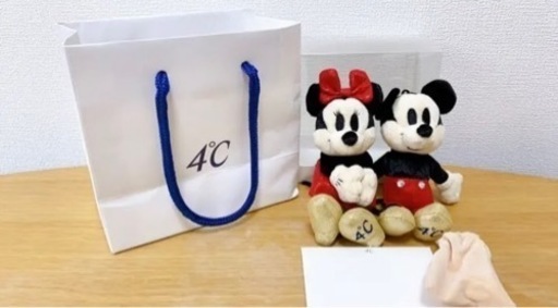 【未使用】4℃ ネックレス✨ディズニーマスコット付き❤️