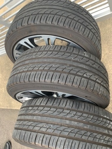 BMW Z4 に使用　　225/40r18 EMNアルミホイール3本のみ　深溝