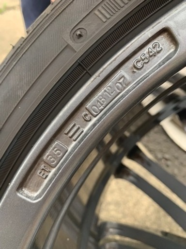 BMW Z4 に使用　　225/40r18 EMNアルミホイール3本のみ　深溝