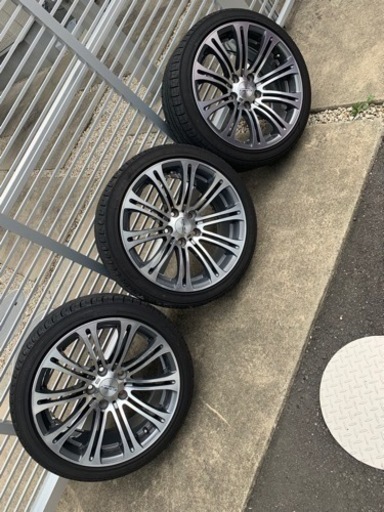 BMW Z4 に使用　　225/40r18 EMNアルミホイール3本のみ　深溝