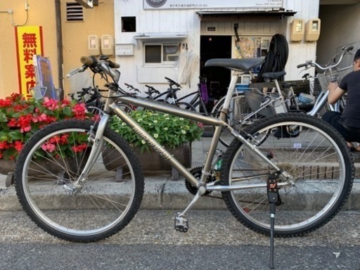 ??　MTB ２６インチ　シルバー　あまり乗ってない自転車