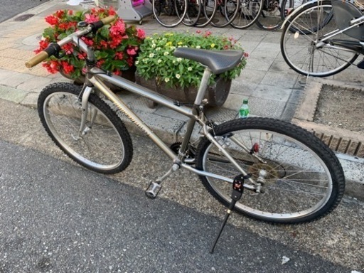 ??　MTB ２６インチ　シルバー　あまり乗ってない自転車