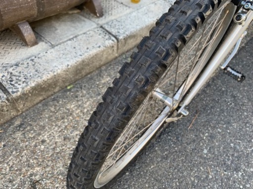 ??　MTB ２６インチ　シルバー　あまり乗ってない自転車