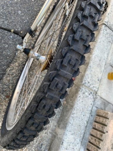 ??　MTB ２６インチ　シルバー　あまり乗ってない自転車