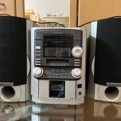 【無料】ジャンク品KENWOOD MDデッキ＋スピーカー2台