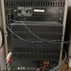 【無料】ジャンク品KENWOOD MDデッキ＋スピーカー2台の画像