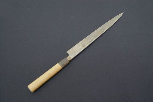 國成 作 柳葉包丁 刃渡り 約29cm 源昭忠 白鋼 木製ケース付き 札幌市 清田区 平岡