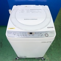 ⭐️SHARP⭐️全自動洗濯機 2019年 7kg 大阪市近郊配送無料