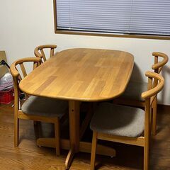 ダイニング5点セット【昭和62年購入】