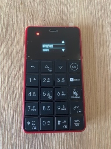 Niche Phone-S+ RED 限定色　開封済み　未使用品　動作確認済み　ニッチフォン　ガラケー　シンプル　携帯　電話だけ
