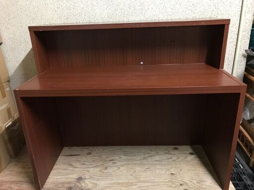 木製 受付カウンター 受付台 レジカウンター 幅120cm×奥行60cm×高さ101cm