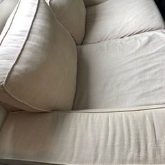 IKEA kivik シーヴィク2人掛けソファベージュとオットマン