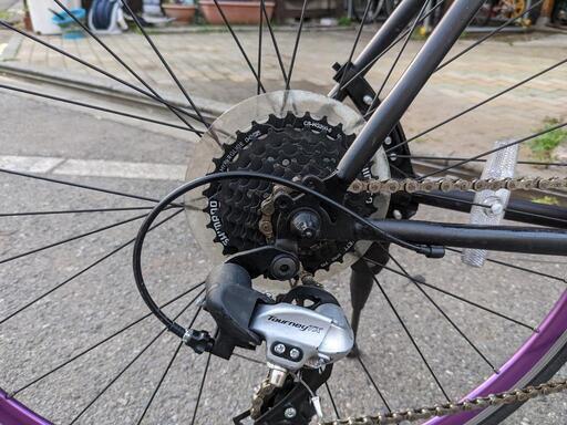 クロスバイク REUNION LILU（レユニオンリル）ブラックパープル