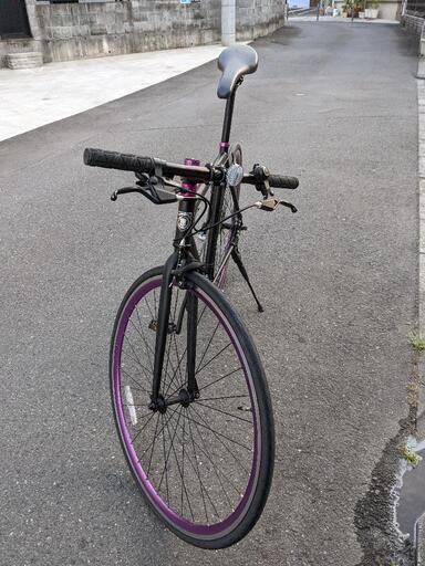 クロスバイク REUNION LILU（レユニオンリル）ブラックパープル シマノ