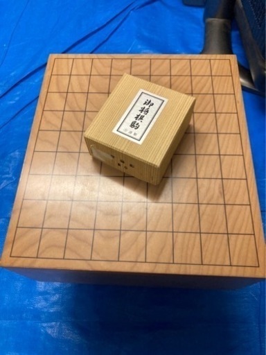 【削除可能性あり】将棋盤 脚付き盤 将棋駒  山上作