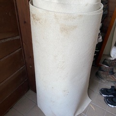 パンチカーペット　91cm幅×30m巻　白