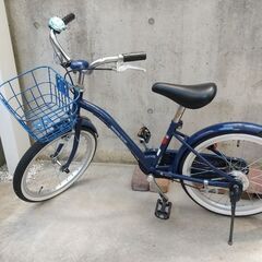 キッズ１８インチ コマ付き自転車