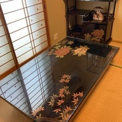 最高級輪島塗 座卓・違い棚