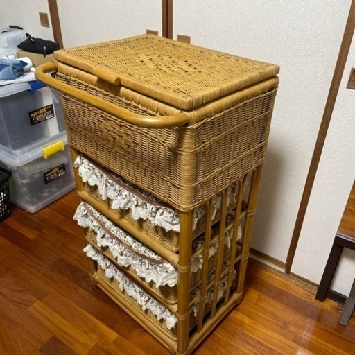 【美品】レトロラック ラタン