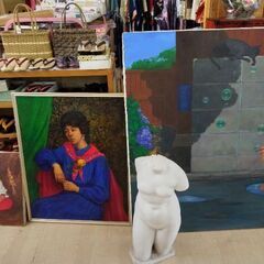 超特大 油絵 (2畳相当)作者不明 油彩 絵 絵画の画像