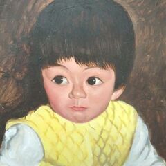 油絵 子ども 癒しの油絵 絵画