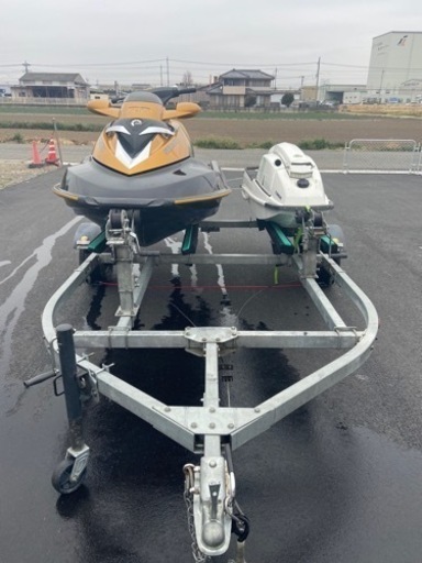 ジェットスキー　Seadoo rxt215 カワサキ　550 2艇積みトレーラー　セット