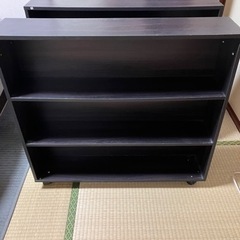 キャスター付き本棚×2個