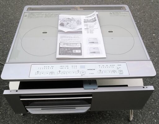 ☆日立 HITACHI HT-M60S IHクッキングヒーター ビルトインタイプ◆200V30A仕様2口IH+ラジエント予熱も過熱もコントロール