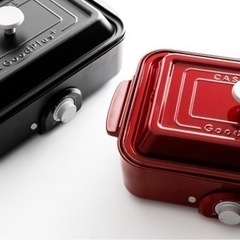 【新品】コンパクトホットプレート　ブラック