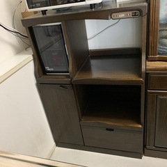 木目調レンジ台　【無料】