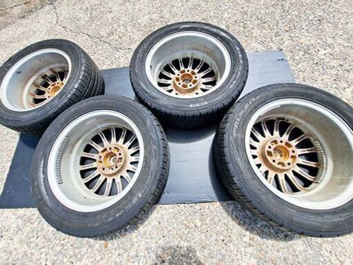 215/55/16　FALKEN　ファルケン　114.3　5穴　6.5J　オフセット＋38　タイヤ＆社外ホィール４本セット