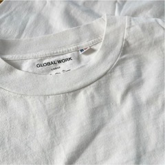 グローバルワーク　無地Tシャツワンピ　Lサイズの画像