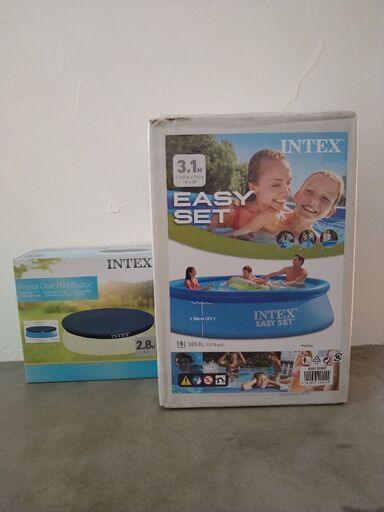 インテックス　プール　ｲｰｼﾞｰｾｯﾄ　305 ×　76　INTEX　プールカバー付