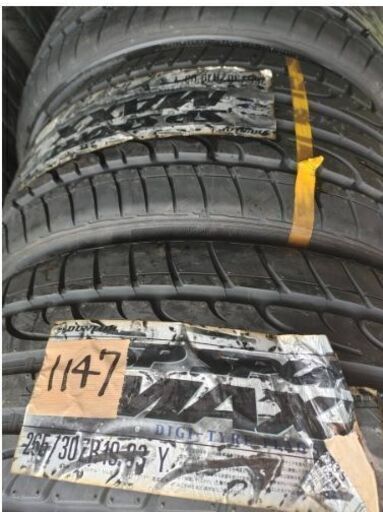 NO1147　ダンロップ 265/30/19 ２本セット！チェック済み未使用年式落ち　激安タイヤ売り切り！