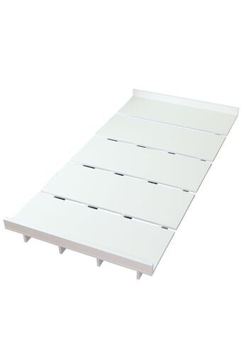 Bセミダブルベッド【ゼストSD／ホワイト色】ベッド ロータイプ セミダブル 訳あり B品 アウトレット品 ※定価14,990円