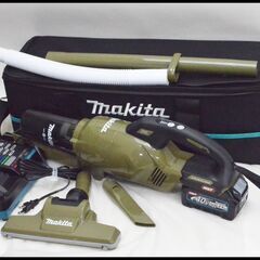美品 マキタ 40V 充電式クリーナー CL003GRDO オリーブ (充電器+