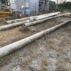 電柱(コンクリート)まとめて3万円！値段交渉してください。