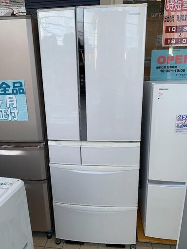 ★【パナソニック】6ドア冷蔵庫  2014年 455L [N-FTF468-W]   【３ヶ月保証付き★送料に設置込み】自社配送時代引き可※現金、クレジット、スマホ決済対応※