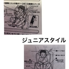 ★わんわんの車用おもちゃ、ひざ掛けお付けます！ホームクリーニング済み ジュニアシートの画像