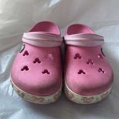 crocs クロックス キッズ サンダル 10-11 17cm ピンクディズニーの画像