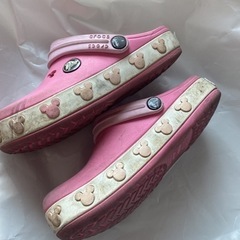 crocs クロックス キッズ サンダル 10-11 17cm ピンクディズニーの画像