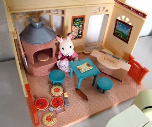 シルバニアファミリー 森のピザ屋さん 小物 人形 家具 まとめて 札幌市 屯田店