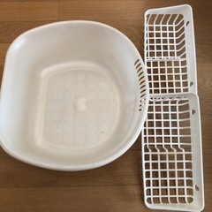 洗面器とバスルーム石鹸置き